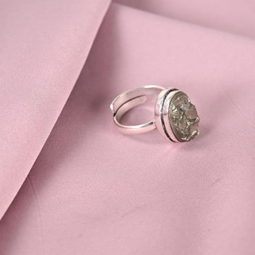 Raw Pyrite Ring
