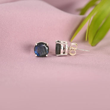 Labradorite Stud Earrings