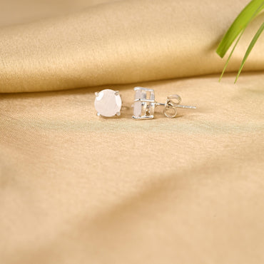 Moonstone Stud Earrings
