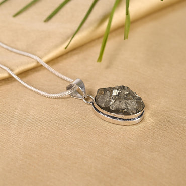 Raw Pyrite Pendant
