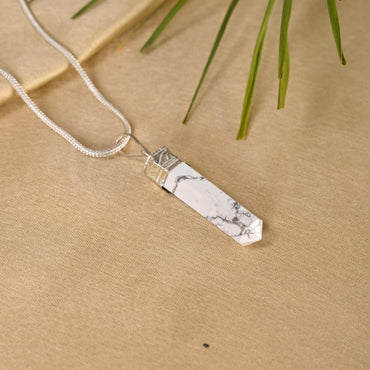 Howlite Pencil Pendant