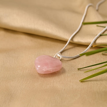 Rose Quartz Heart Pendant