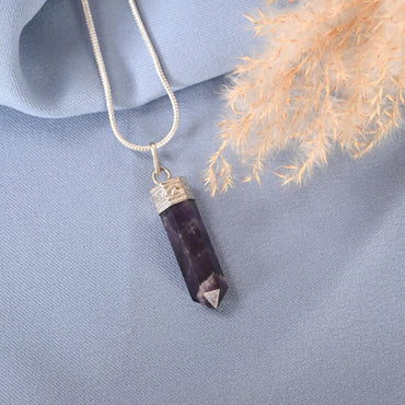 Amethyst Pencil Pendant