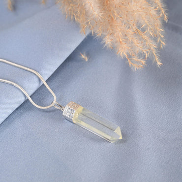 Clear Quartz Pencil Pendant