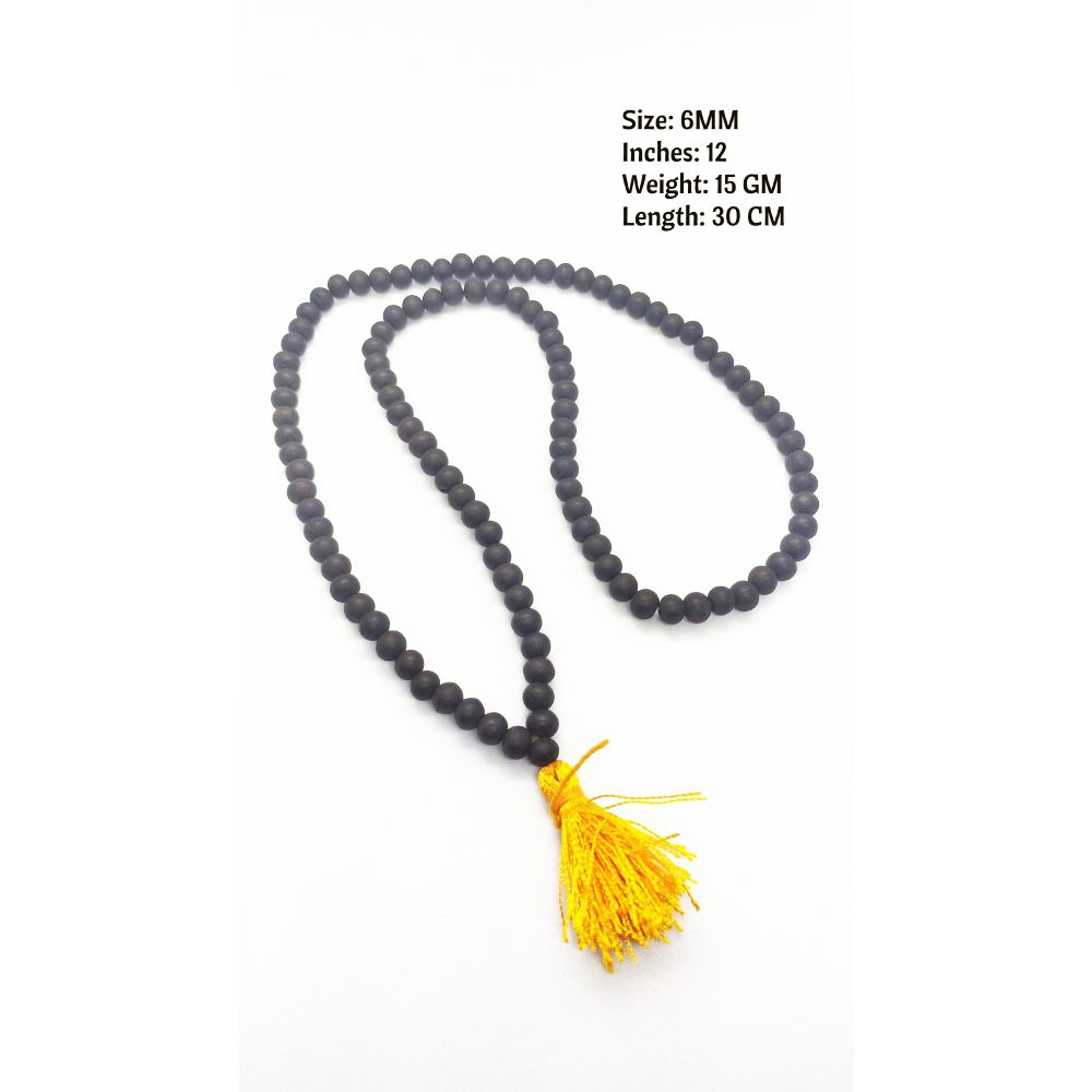Original Karungali Malai (Ebony wood Mala) 108 Beads 6MM, 8MM,10MM With GOVT. Certificate