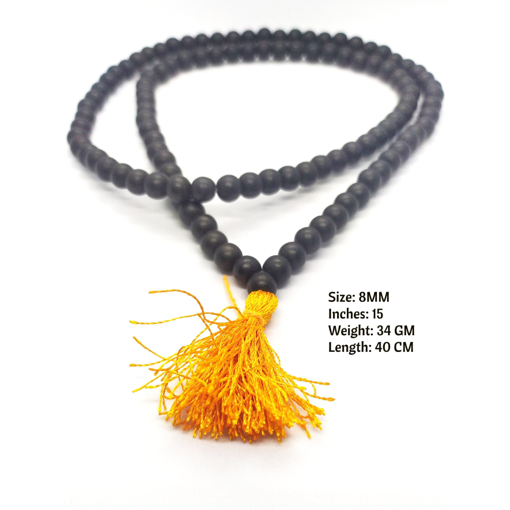 Original Karungali Malai (Ebony wood Mala) 108 Beads 6MM, 8MM,10MM With GOVT. Certificate