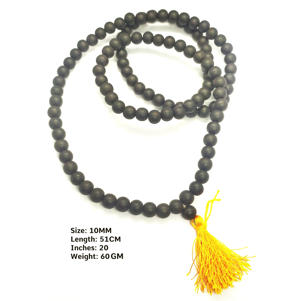 Original Karungali Malai (Ebony wood Mala) 108 Beads 6MM, 8MM,10MM With GOVT. Certificate