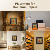 Vyapar Vridhhi Yantra on Raw Pyrite Frame